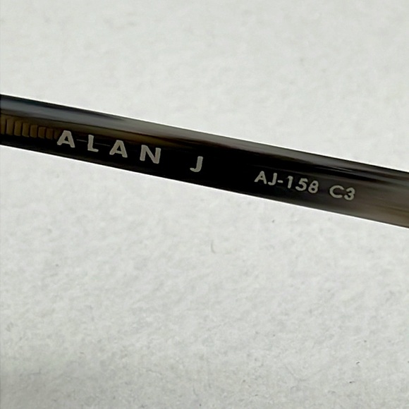 NWT Alan J AJ-158 Glasses with Case and Lens Cloth - Picture 10 of 12